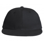 Бейсболка Unit Snapback с прямым козырьком, черная, фото 3