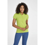 Рубашка поло женская People 210, зеленое яблоко, фото 3