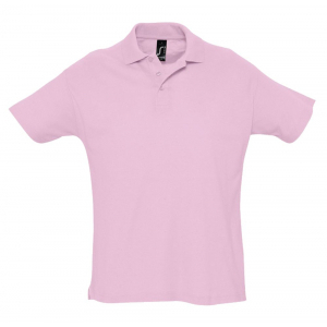 Рубашка поло мужская Summer 170, розовая - купить оптом