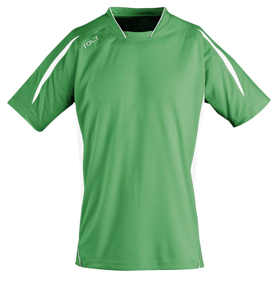 Футболка спортивная Maracana 140, зеленая с белым - купить оптом