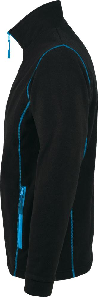 Куртка мужская Nova Men 200, черная с ярко-голубым - купить оптом