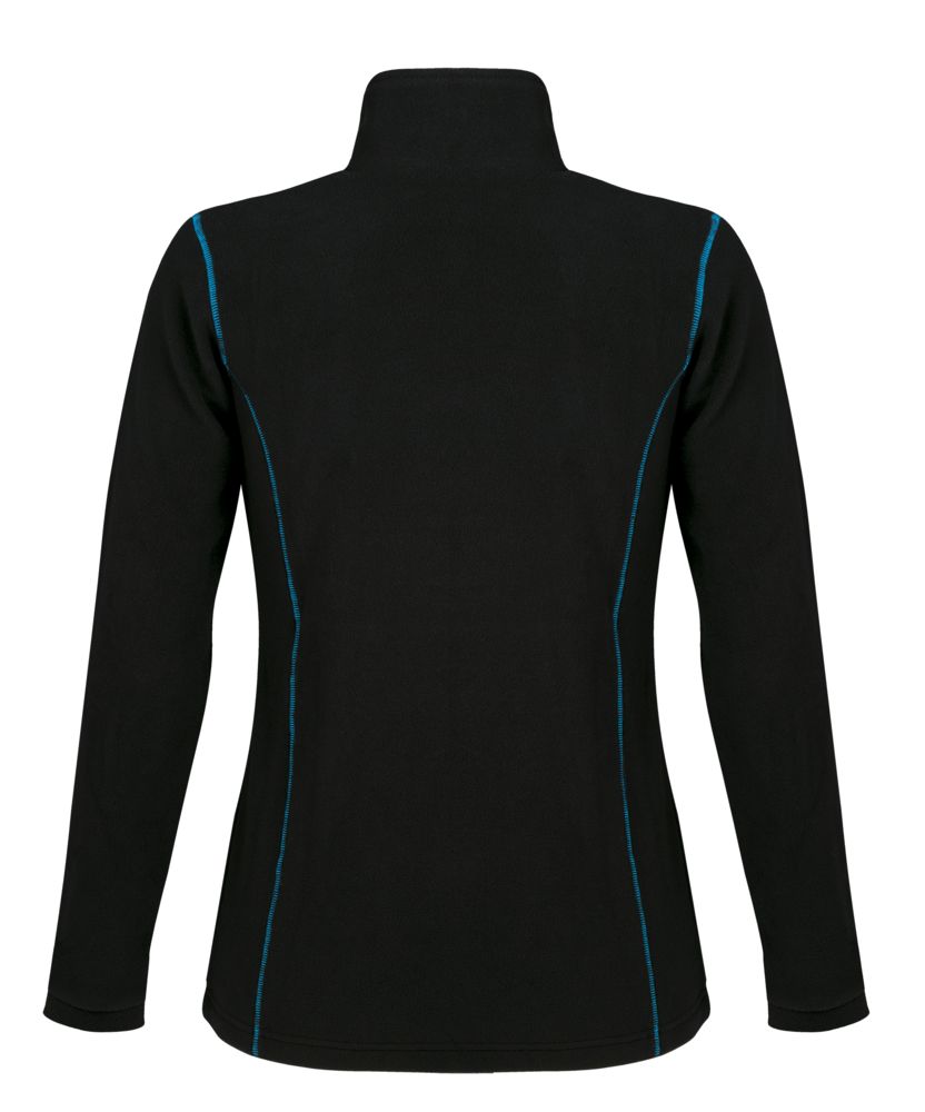 Куртка женская Nova Women 200, черная с ярко-голубым - купить оптом