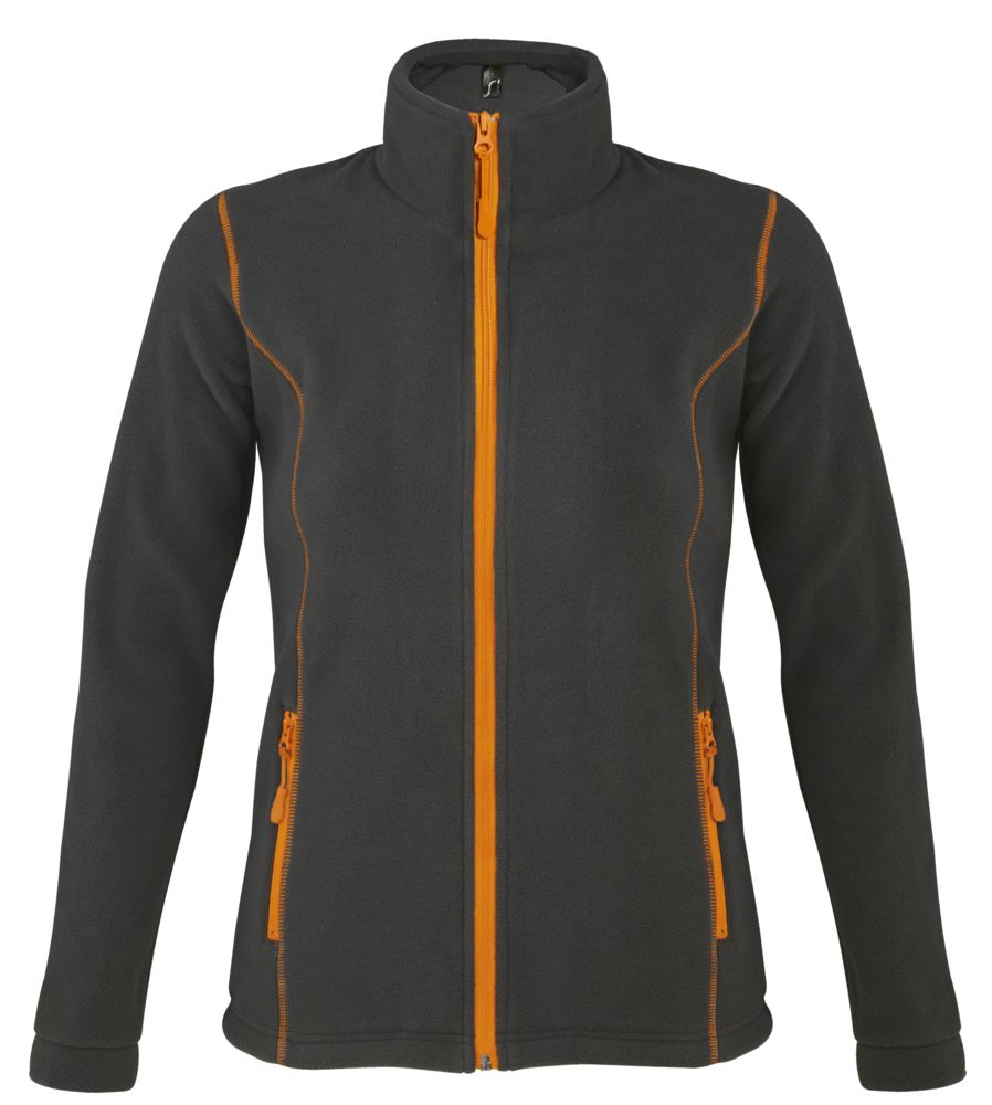 Куртка женская Nova Women 200, темно-серая с оранжевым - купить оптом