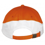 Бейсболка Booster, оранжевая с белым, фото 2