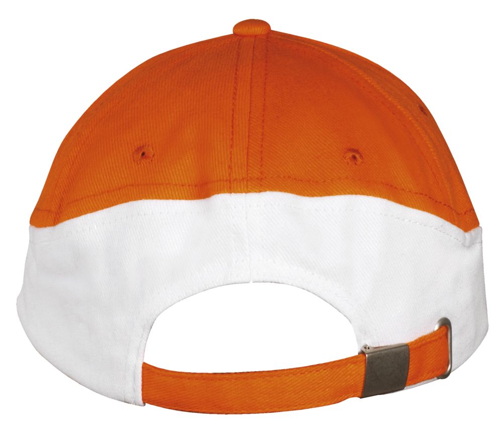 Бейсболка Booster, оранжевая с белым - купить оптом