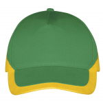 Бейсболка Booster, ярко-зеленая с желтым, фото 1