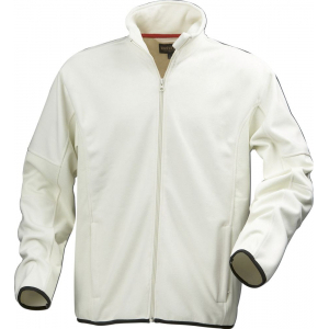Куртка флисовая мужская Lancaster, белая с оттенком слоновой кости - купить оптом
