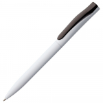Ручка шариковая Pin, белая с оранжевым - купить оптом