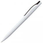 Ручка шариковая Pin, белая с черным, фото 1