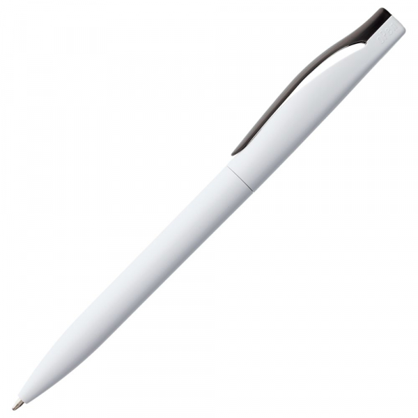 Ручка шариковая Pin, белая с черным - купить оптом