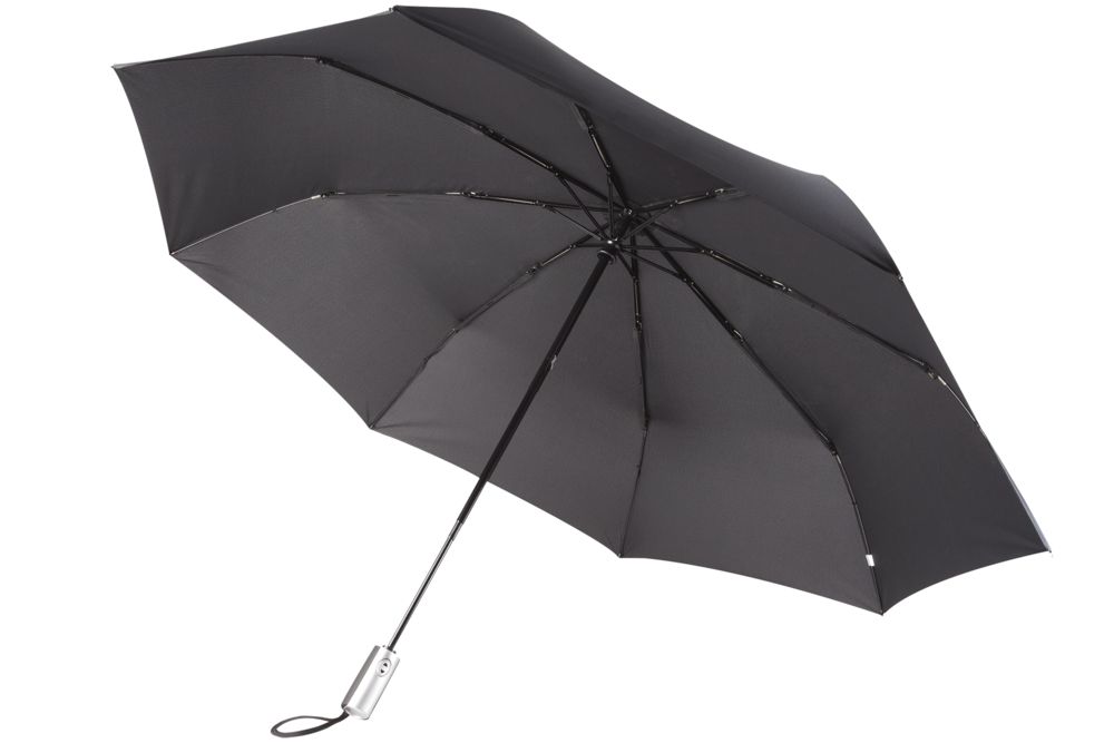 Зонт складной Unit Fiber, черный - купить оптом
