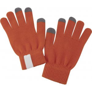 Сенсорные перчатки Scroll, оранжевые - купить оптом