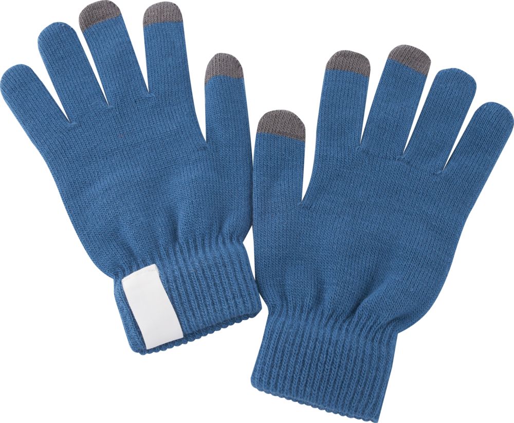 Сенсорные перчатки Scroll, синие - купить оптом