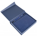 Коробка Duo под ежедневник и ручку, синяя, фото 3