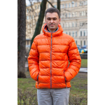 Куртка пуховая мужская Tarner, оранжевая, фото 6