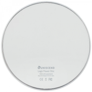 Аккумулятор с подсветкой логотипа Uniscend Disc, 3000 мАч - купить оптом