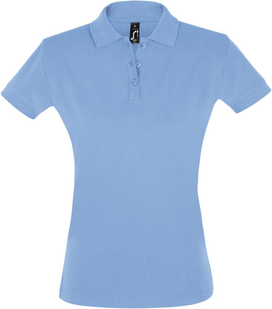 Рубашка поло женская Perfect Women 180 голубая - купить оптом