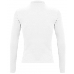 Рубашка поло женская с длинным рукавом Podium 210 белая, фото 1