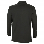 Рубашка поло мужская с длинным рукавом Winter II 210 черная, фото 1