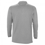 Рубашка поло мужская с длинным рукавом Winter II 210 серый меланж, фото 1
