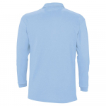 Рубашка поло мужская с длинным рукавом Winter II 210 голубая, фото 1