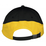 Бейсболка Booster, черная с желтым, фото 2