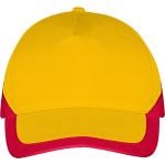 Бейсболка Booster, желтая с красным, фото 1