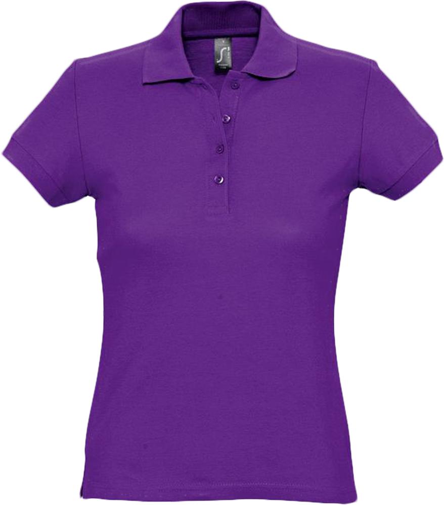 Рубашка поло женская Passion 170, темно-фиолетовая - купить оптом