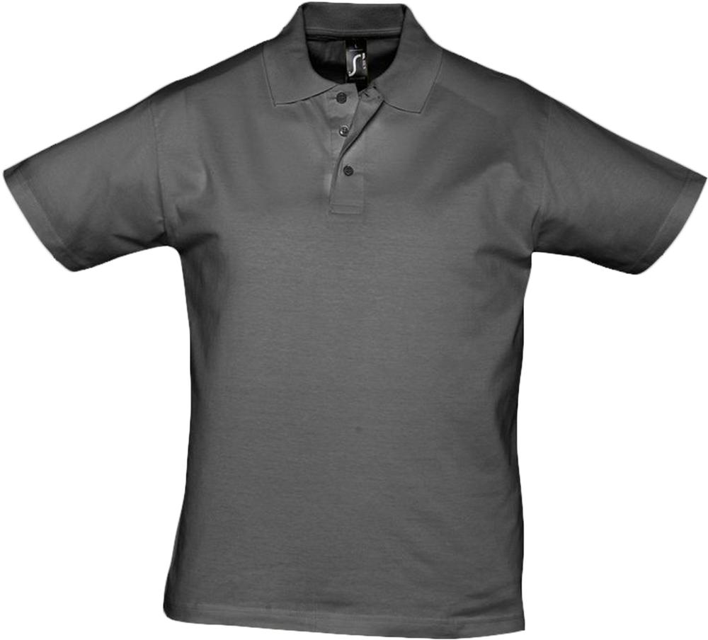 Рубашка поло мужская Prescott Men 170, темно-серая - купить оптом