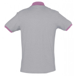 Рубашка поло Prince 190, серый меланж с розовым, фото 1