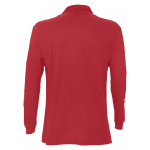 Рубашка поло мужская с длинным рукавом Star 170, красная, фото 1