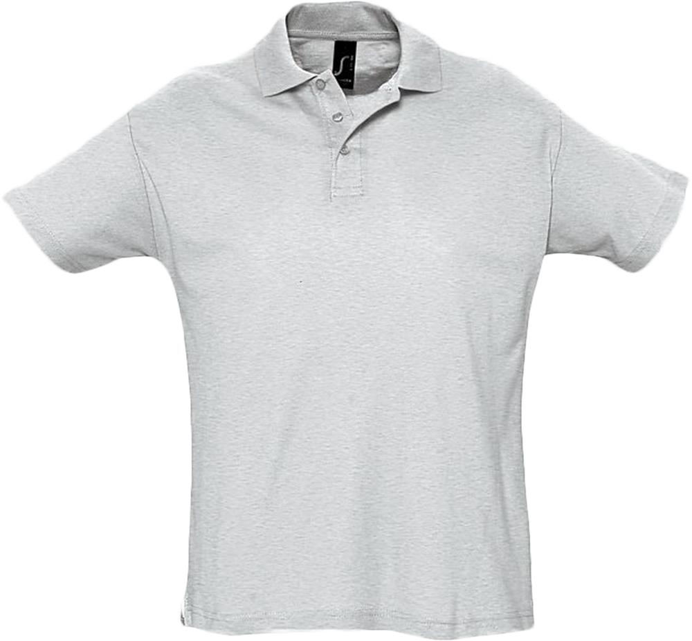 Рубашка поло мужская Summer 170, светло-серый меланж - купить оптом