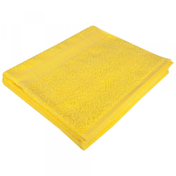 Полотенце махровое Soft Me Large, желтое - купить оптом