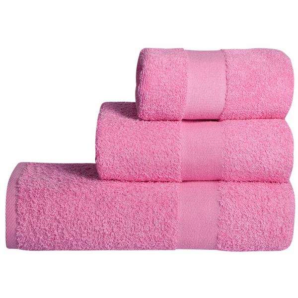 Полотенце махровое Soft Me Large, розовое - купить оптом