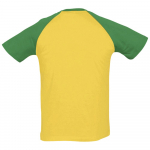 Футболка мужская двухцветная Funky 150, желтая с зеленым, фото 1