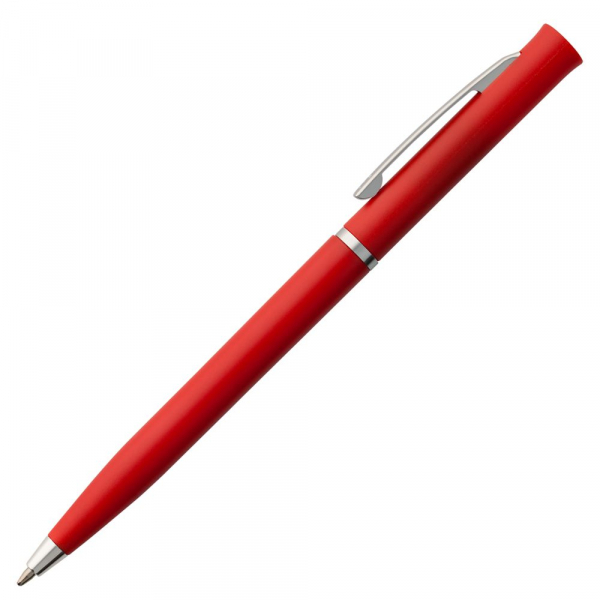 Ручка шариковая Euro Chrome, красная - купить оптом
