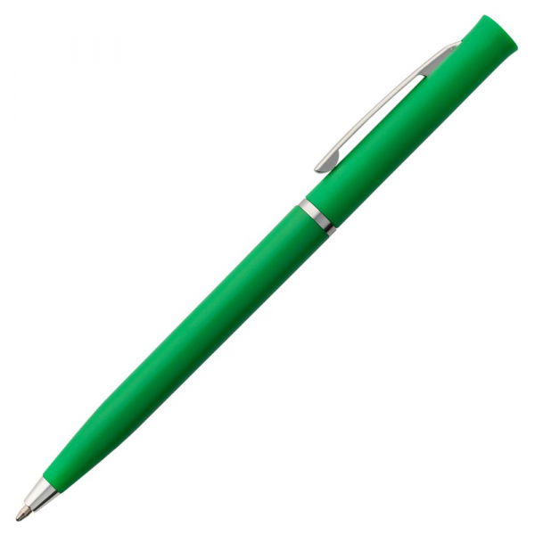 Ручка шариковая Euro Chrome, зеленая - купить оптом