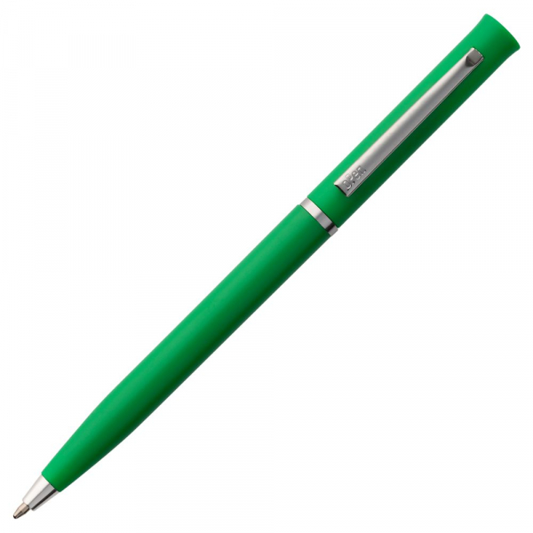 Ручка шариковая Euro Chrome, зеленая - купить оптом
