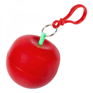 Дождевик в футляре «Фрукт», красное яблоко - купить оптом