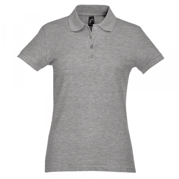 Рубашка поло женская Passion 170, серый меланж - купить оптом