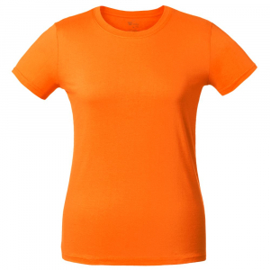 Футболка женская T-bolka Lady, оранжевая - купить оптом