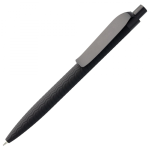 Ручка шариковая Prodir QS03 PRP Tyre Soft Touch, черная - купить оптом