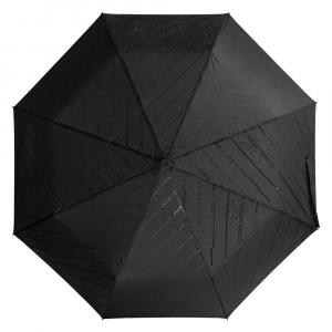 Складной зонт Magic с проявляющимся рисунком, черный - купить оптом