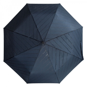 Складной зонт Magic с проявляющимся рисунком, темно-синий - купить оптом