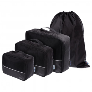 Дорожный набор сумок noJumble 4 в 1, черный - купить оптом