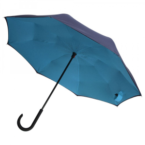 Зонт наоборот Unit Style, трость, сине-голубой - купить оптом
