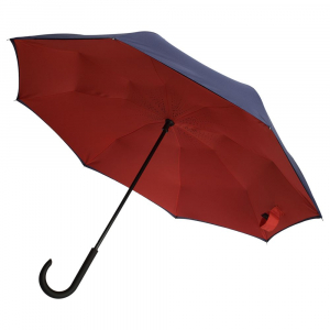 Зонт наоборот Unit Style, трость, сине-красный - купить оптом