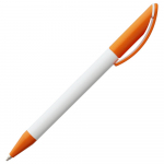 Ручка шариковая Prodir DS3 TPP Special, белая с оранжевым, фото 2