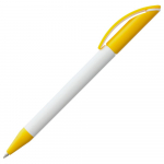 Ручка шариковая Prodir DS3 TPP Special, белая с желтым, фото 1