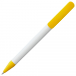 Ручка шариковая Prodir DS3 TPP Special, белая с желтым, фото 3